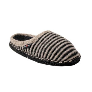 Haflinger-Women-039-s-Cathy-Boiled-Wool-Indoor-Comfort-Slipper-Charcoal-Natural