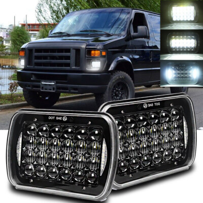 Pair 5x7 / 7x6 LED Headlights Hi-Lo Projector For Western Star 4700SF (2012-2023) – DOT/SAE