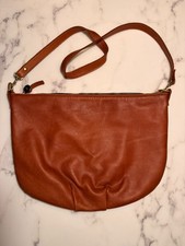 Clare V. Moyen Messenger Shoulder bag tan lea...