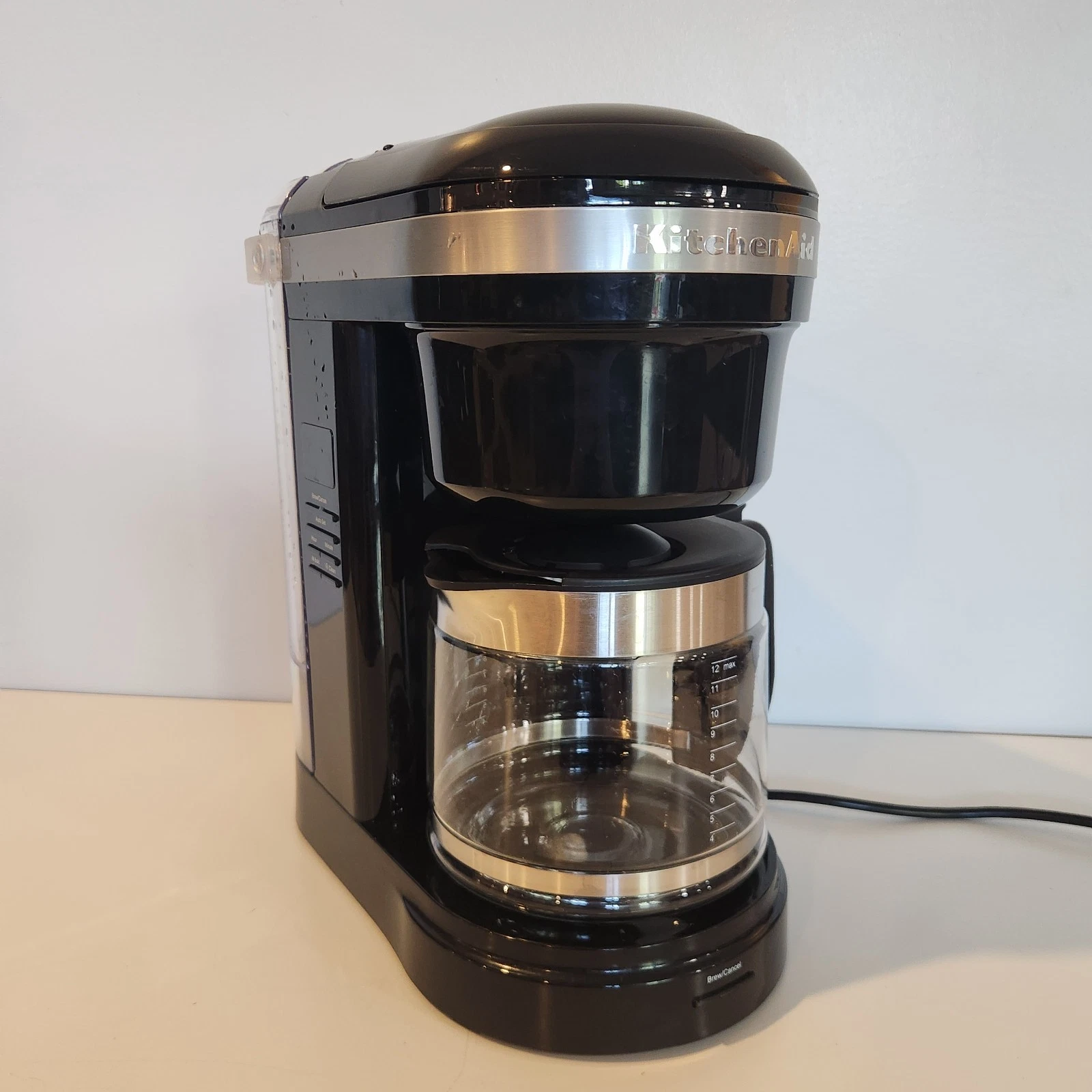KitchenAid KCM1208OB Drip Spiral Showerhead Coffee Maker 12 Cup Gloss Black