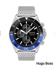 Hugo Boss Ocean Edition Men's Watch 10ATM Stainless Steel Black Dial