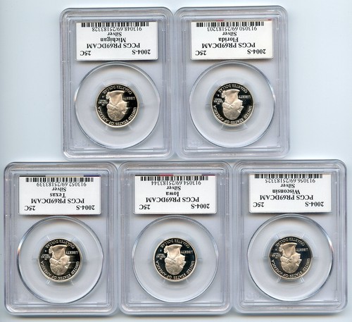 2004 S Silver State Quarter Set PCGS PR69DCAM - Picture 2 of 2