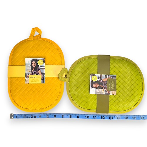 Rachael Ray Set di 2 porta pentole e coprivaso in silicone - arancione e verde - Foto 3 di 3