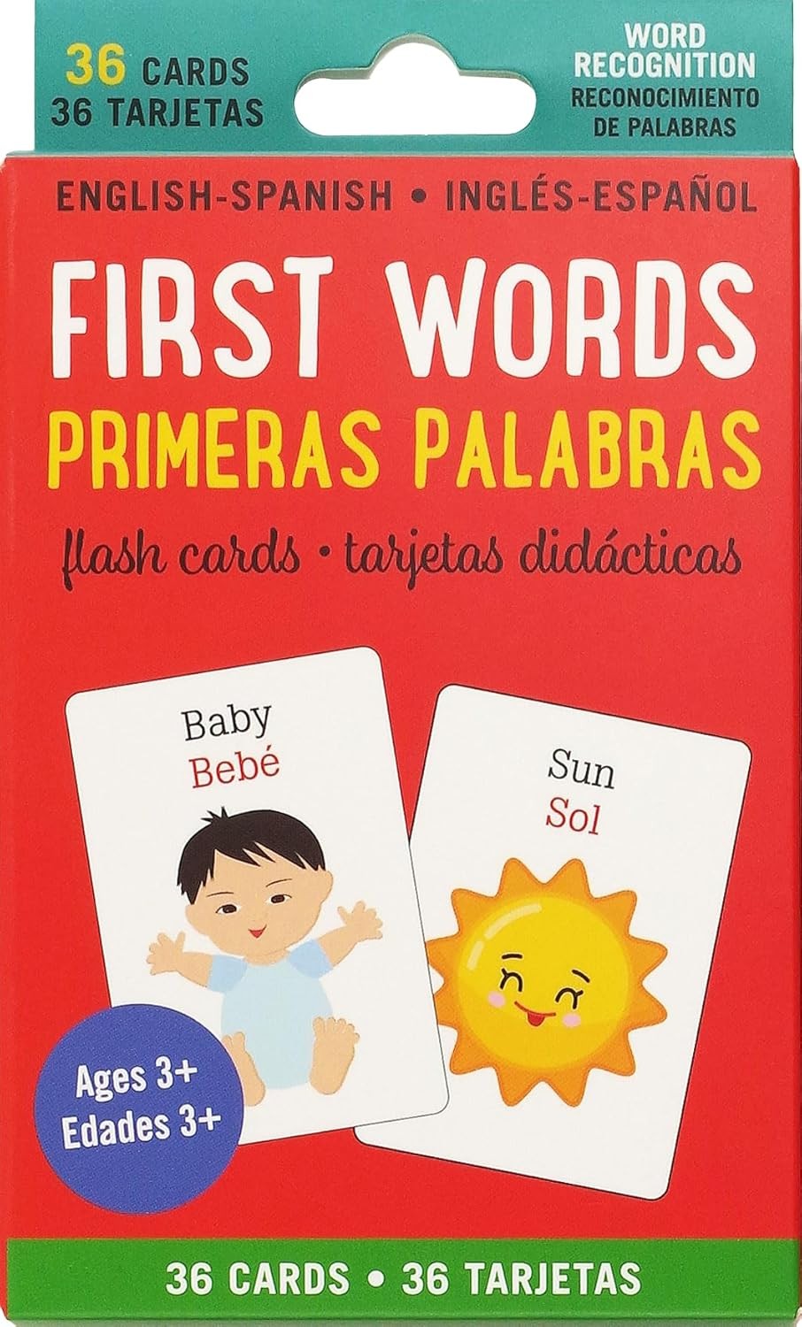 Bilingual Flash Cards - First Words (English/Spanish)