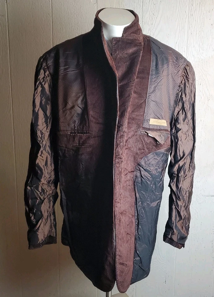 Corneliani Blazer Men 46 Brown Cotton Rayon Corduroy Sport Coat Italy - Image 4 of 4