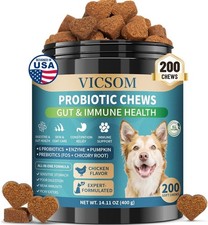 Dog Probiotics for Dogs, 200 Soft Probiotics Chews for Dogs Digestive Health Gut