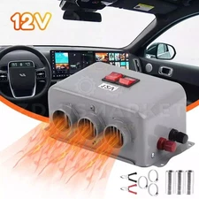 12V 800W 3 Hole Car Heater Windshield Defroster Kit Warmer Electric Heater Kit