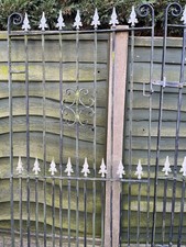 Metal Gates Pair Durable and Decorative