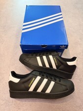 Adidas Superstar Sneakers Men's - EG4959 - Black/White - Size UK9 - Brand New