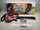 Nintendo Wii Guitar Hero 3 Legends of Rock + Aerosmith Guitar And Game Lot