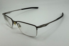 OAKLEY EYEGLASSES FRAMES ONLY OX3218-0854 HALF RIM SATIN LEAD 54-18-136