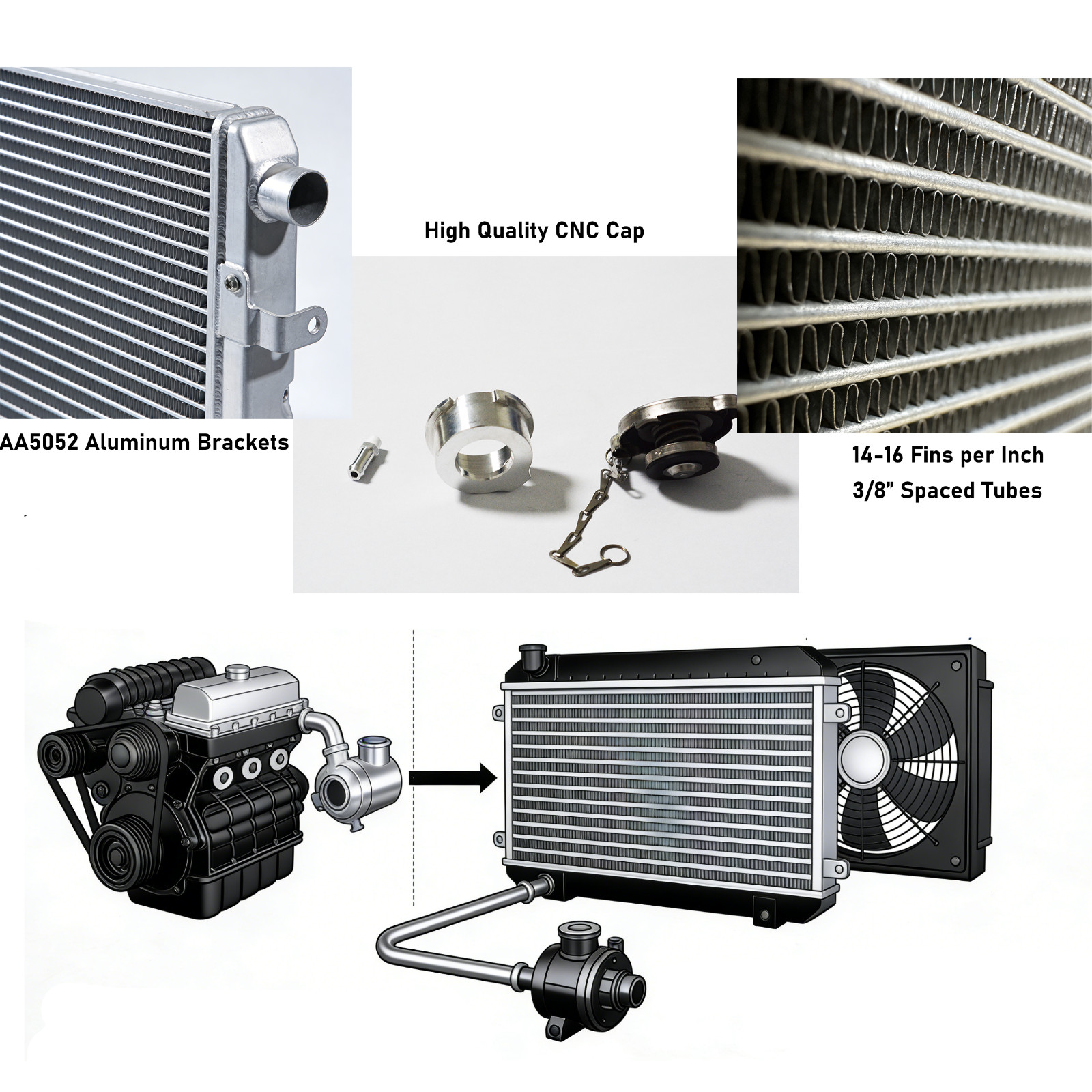 Bentley Continental 2004-2011 Radiator