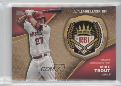 2023 Topps Series 2 Gold 35/75 Mike Trout #CA-MT Patch 1e15