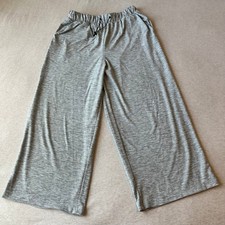 Old Navy Active Breathe On Wide Leg Cropped Pants Gray Heathered Size M
