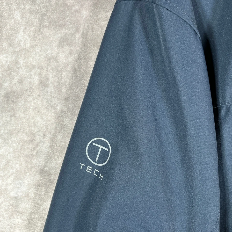 T Tech By Tumi Jacket Men XL Navy Blue Quilted Full Zip Outdoor Lined Soft Shell - Image 4 of 4