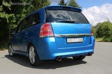 Fox Edelstahl Duplex Sportauspuff Opel Zafira B OPC je 90mm rund doppelwandig