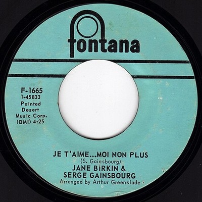 Jane Birkin - Je T'aime...Moi Non Plus / Jane B - Used Vinyl Record 7 - G8100z