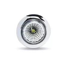 Mini Button Clear Amber LED with Reflector and Silicone Locking Ring (1 Diode)