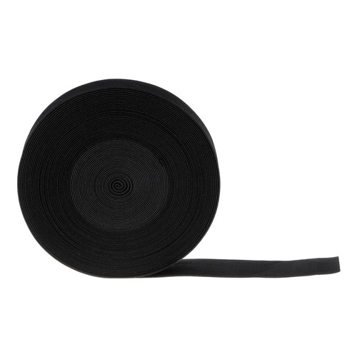 10 Yards Nähen Gummibänder 1 Zoll Breite Flach Stretch Gummikordel, Schwarz - Bild 1 von 7