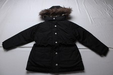 Old Navy Girl's Water-Resistant Parka Jacket AR8 Black Jack Small 6-7