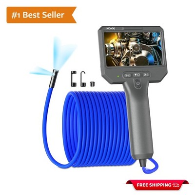 Ergonomic Dual Lens Borescope with Bright LED Lights - Ultimate Inspection Tool