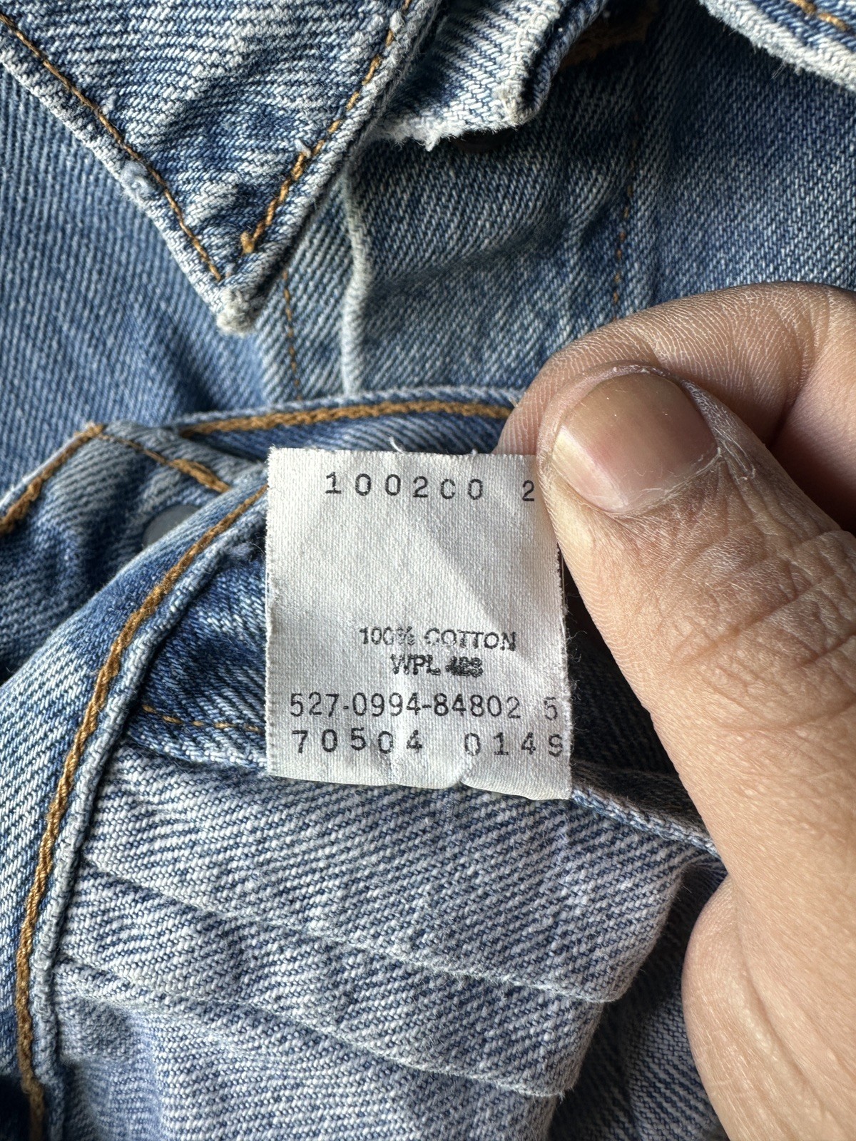 Levis VTG Denim Jacket Type 2 90s Made In USA XX Rare Trucker 1990s image 4