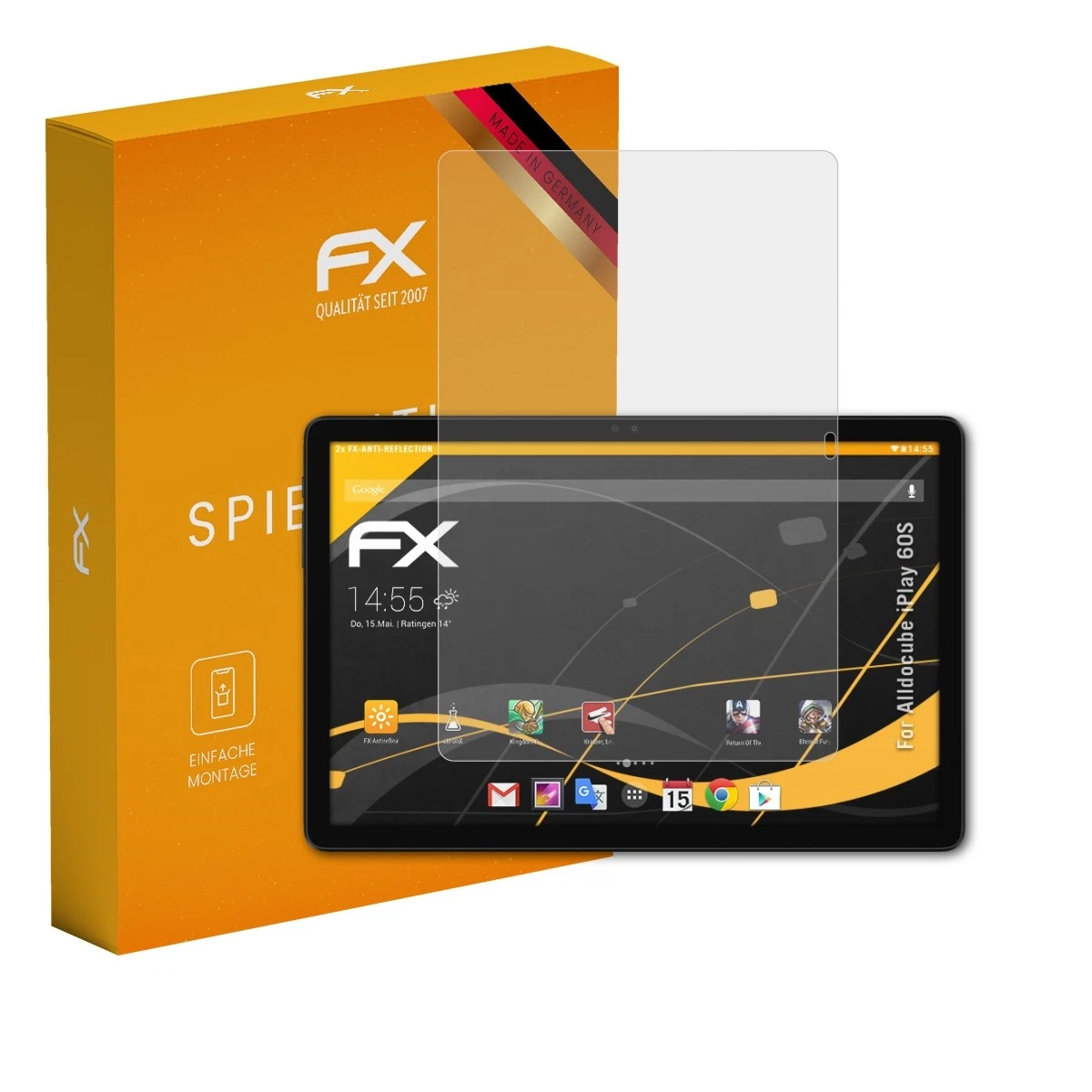 AtFoliX 2x Screen Protector for Alldocube iPlay 60S Screen Protector Matte & Shockproof Film