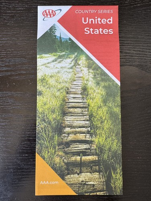 #ad AAA Road Map The Map of United States Country Series 2025 $6.95