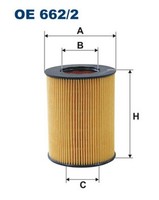 Filtron ÖLfilter OE 662/2 Filtereinsatz FüR Volvo S80 XC60 XC70 135 V60 156 XC90