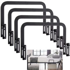 4 Pack Mattress Slide Stopper, Non-Slip Metal Mattress Gripper Retainer Bar,