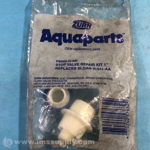 Zurn P6000-d-sd 1 Inch Stop Valve Repair Kit for sale online