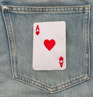 Ace Patch | 3 inches x 4 inches | Embroidered | Playing Cards