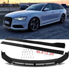 Spoilerschwert Frontspoiler Spoilerlippe + Sideskirt Für Audi A6 S6 C7 4G S-Line