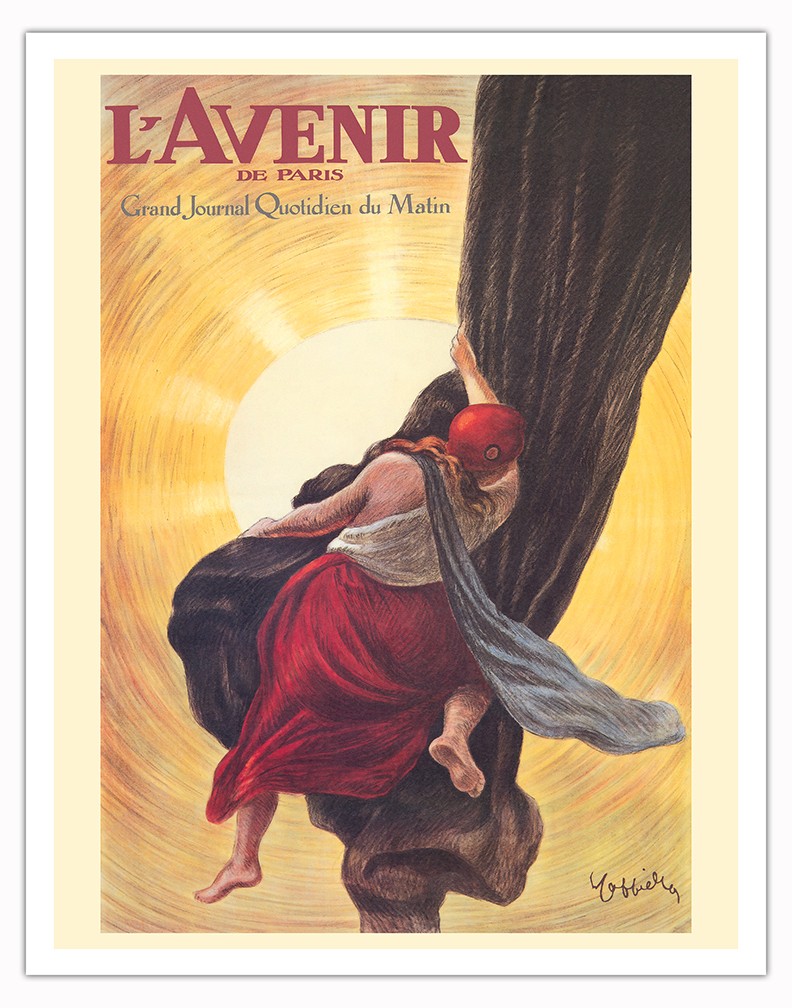 L'Avenir de Paris Newspaper - Vintage French Poster by