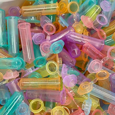 GENE MATE (500 PACK) Microcentrifuge Tubes W/ Snap Cap 2.0mL Rainbow C-3261-2