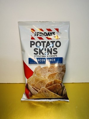   New Official TGI Fridays Style Snack Crisps Potato Skins BACON RANCH Bag 4oz