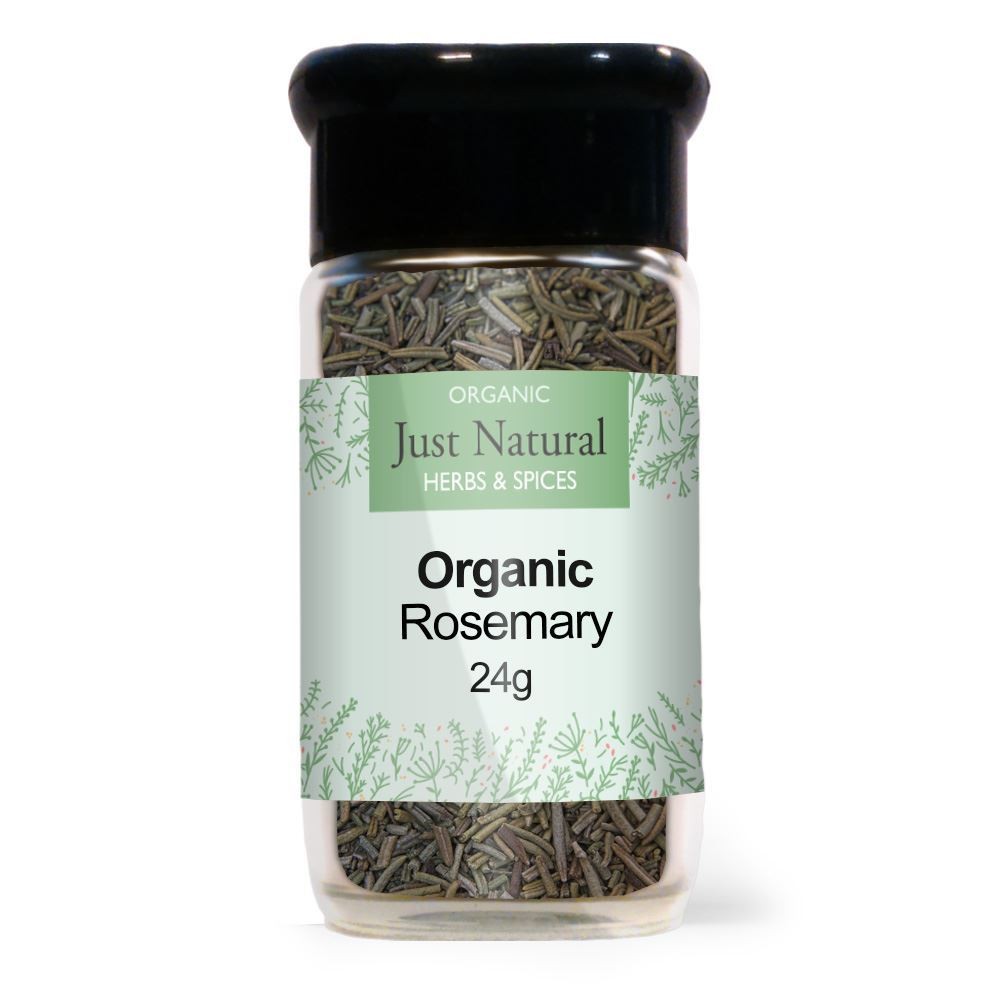 Just Natural Herbs Organic Rosemary (Glass Jar) 30g - 2 Pack