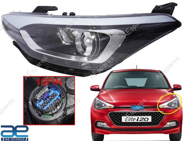 Scheinwerfer Montage Links FüR Hyundai I20 Aktiv 2Nd Gen I20 Elite 2Nd Gec-image