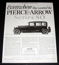 1924 Old Magazine Print Ad Pierce-arrow Series 80 Motor Cars-wanted Everywhere 1924 Old Magazine Print Ad Pierce-arrow Series 80 Motor Cars-wanted Everywhere