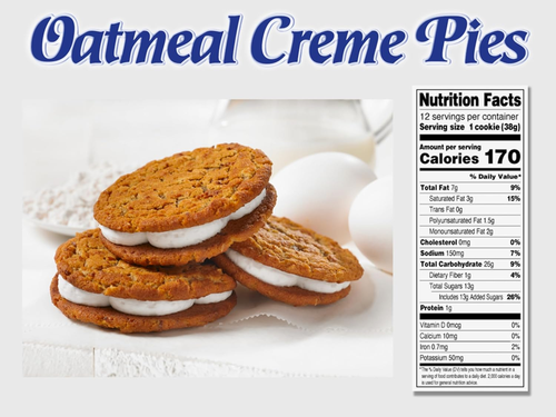 Oatmeal Crème Pies, 12 Individually Wrapped Sandwich Cookies, 16.2 OZ Box - Picture 2 of 12