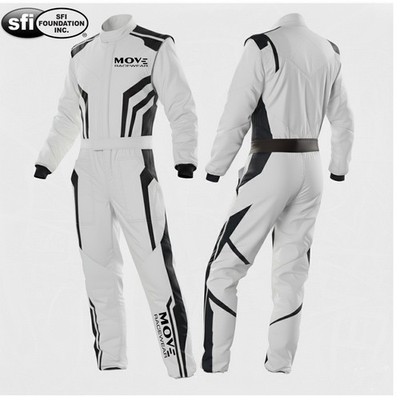 MOVE Extra-Light TX-85 SFI 3.2A/5 Nomex Car Rally Track Auto Racing Suit White