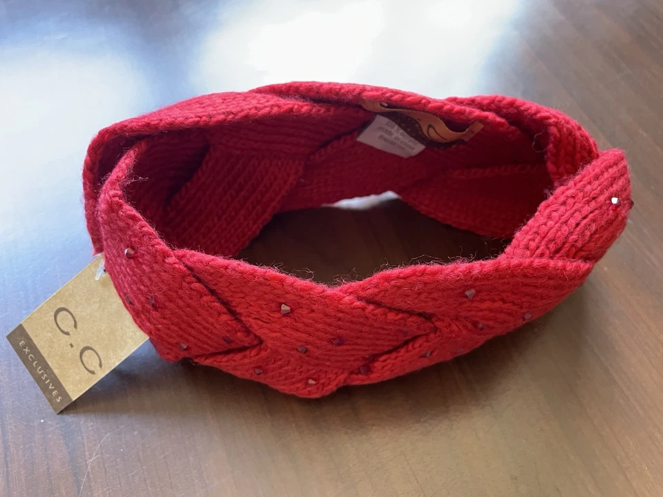 Juego de 2 diademas de moda exclusiva para mujer CC con detalles de cuentas Foto 4 de 4