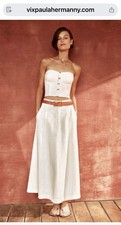 Long linen skirt with off-white lining - Vix Paula Hermanny - M 38 - NEW W/ tags