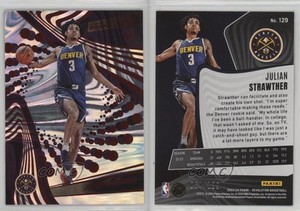 2023-24 Panini Revolution Rookies Red Swirl /199 Julian Strawther #129 Rookie RC