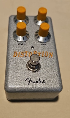 Fender Hammertone Distortion Pedal Grey with Orange-Free Shipping-Excellent Cond