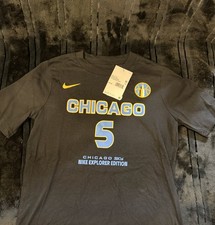 Nike Chicago Sky Reese #5 Men's Black WNBA Basketball T-Shirt Medium