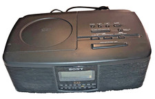 Sony CD Player  AM FM Clock Radio w/Stereo Sound, Model ICF-CD810, Tested Works