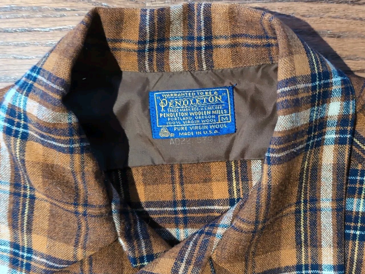 Mens Pendleton Washable 100% Virgin Wool Shirt Br… - image 2