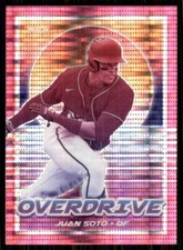 2021 Chronicles Overdrive Pink Pulsar Prizm #13 Juan Soto Washington Nationals