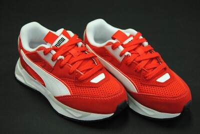 [384776 02] NEW KID'S PUMA MIRAGE SPORT HERITAGE PS HIGH RISK RED WHITE PK88